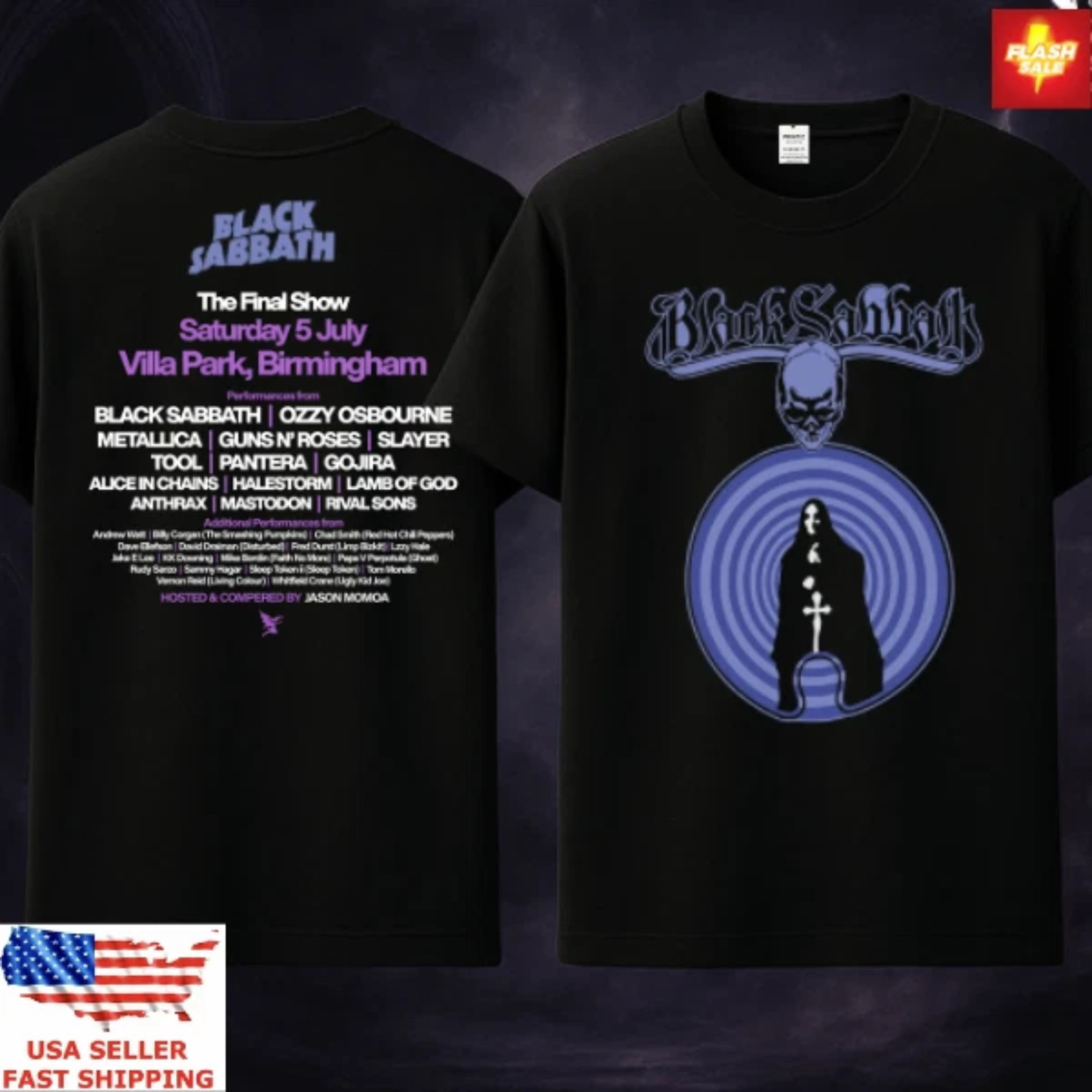 Black Sabbath Back To The Beginning Birmingham Final Show Tee