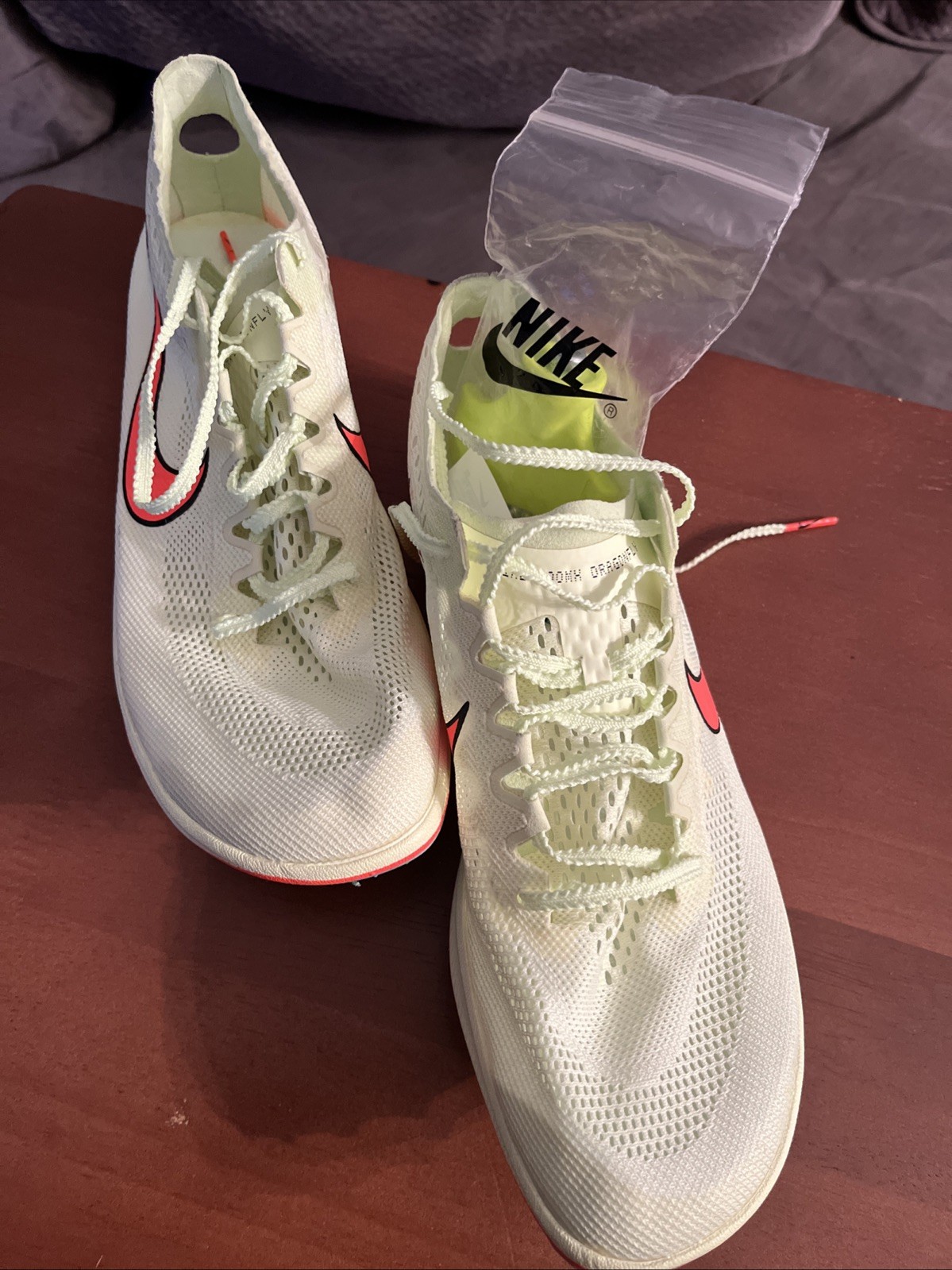 Nike ZoomX Dragonfly Track Spikes Volt Orange CV0400-700 Men Sz [X] With 12 Pins