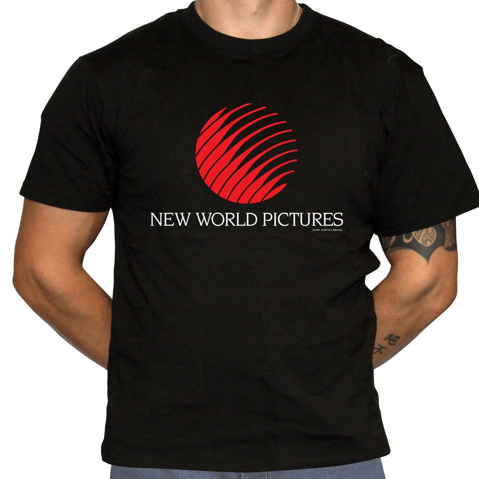 New World Pictures Logo T-Shirt – Defunct Film Production Company – 100% Cotton