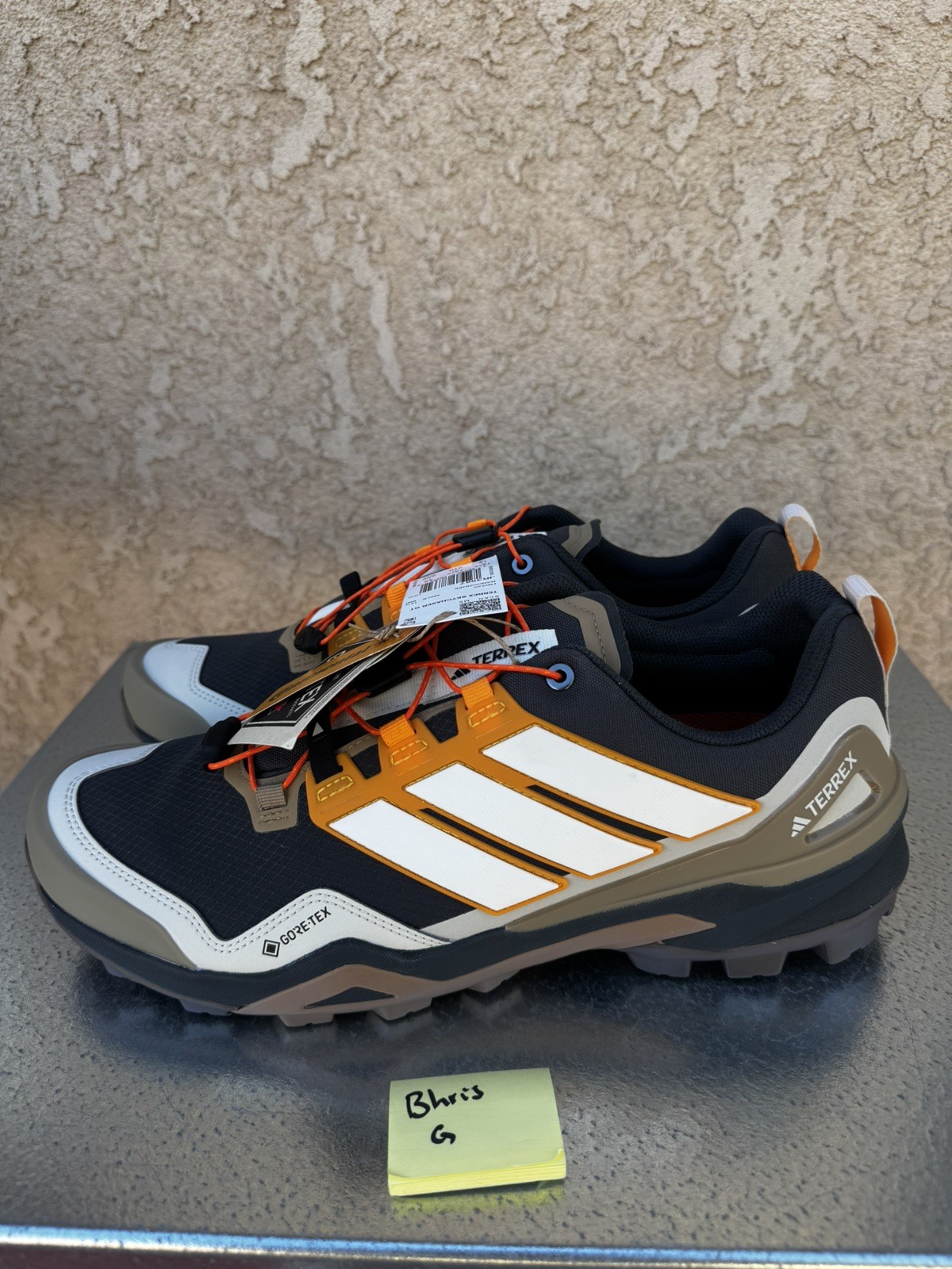 adidas Terrex Skychaser GORE-TEX Hiking Shoes JR3987 Carbon Men’s Size 13 NEW