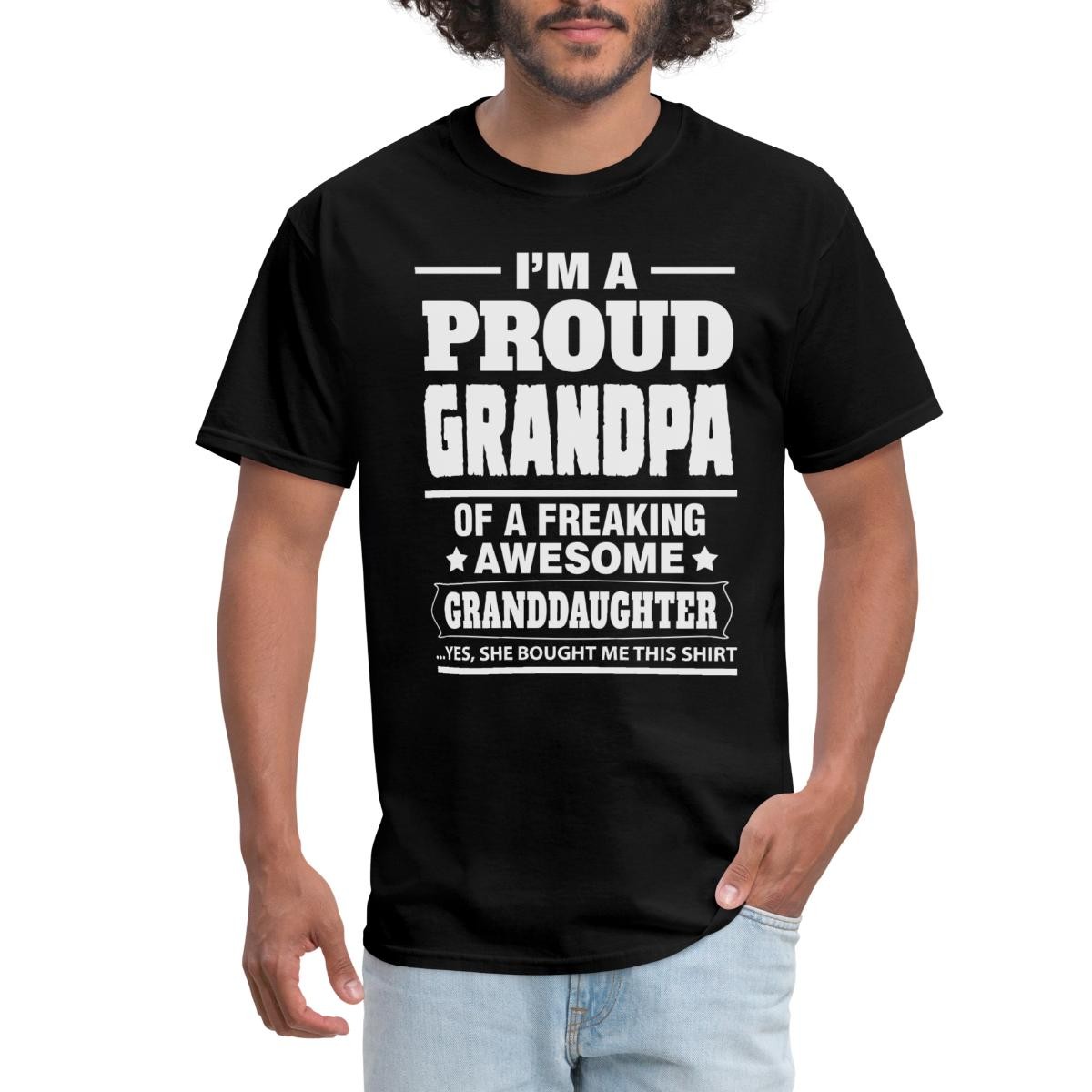 Proud Grandpa Awesome Granddaughter Men’s T-Shirt