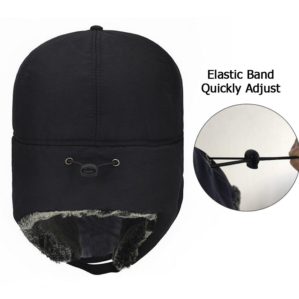 1/2 Pack Winter Ear Flap Trapper Hat with Face Mask Aviator Thermal Warm Ski Cap