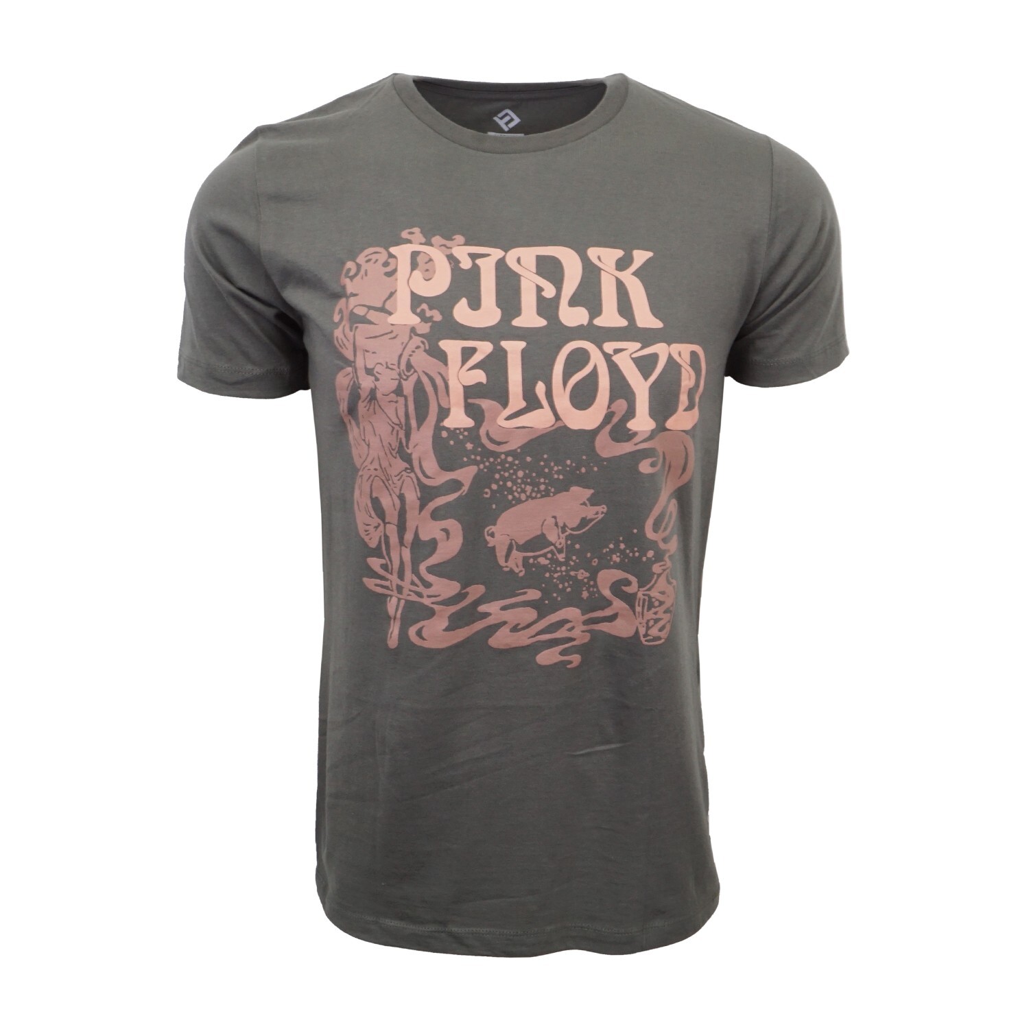 PINK FLOYD MENS GRAPHIC CHARCOAL T SHIRT