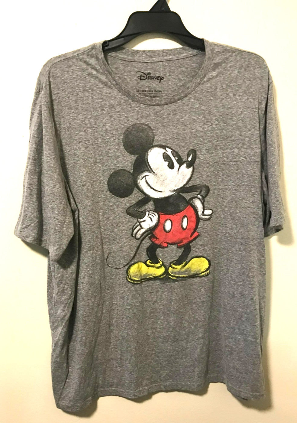 Light Grey Disney Mickey Mouse Short Sleeve T-Shirt – 3XL