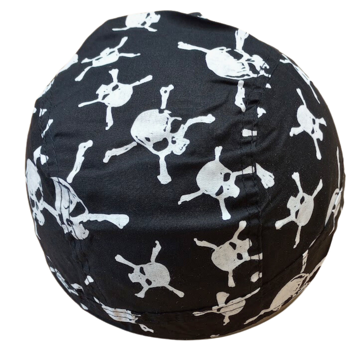 Skull Crossbones Durag Cap Hat Head Wrap Biker Motorcycle Du Do Bandana Dew Rag