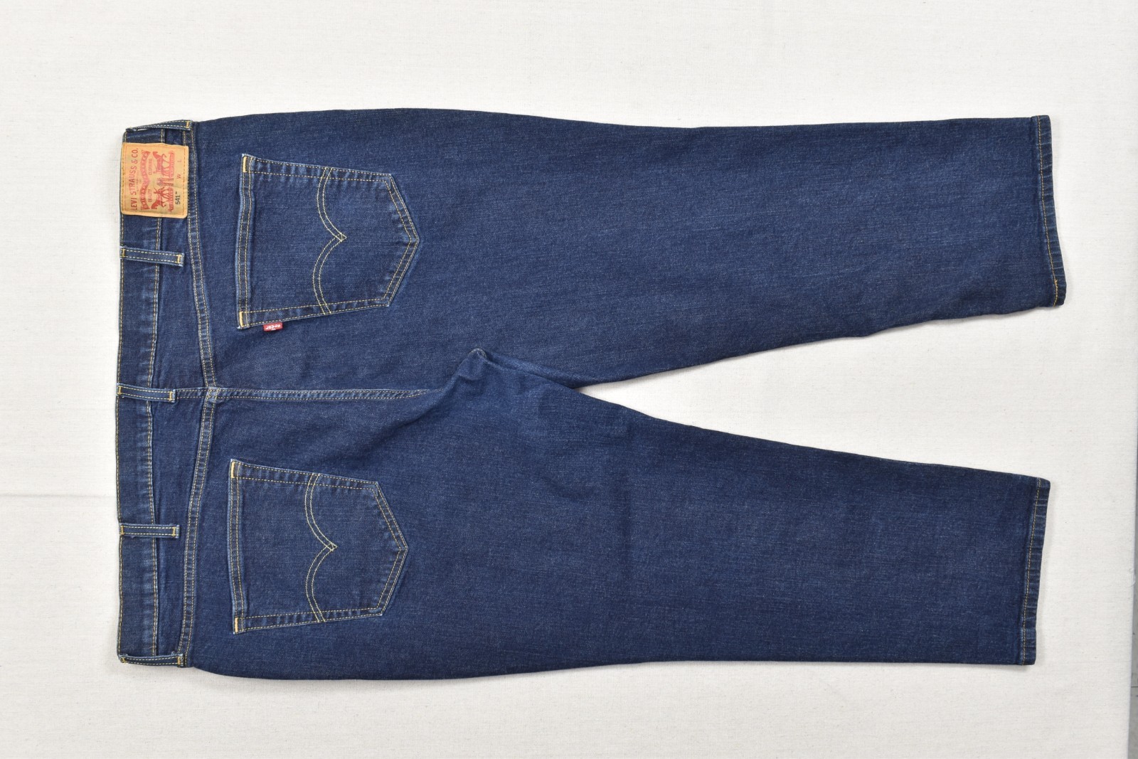 Levi’s 541 Athletic Taper Men’s Jeans Blue Denim Size 46×29 Dark Wash Stretch