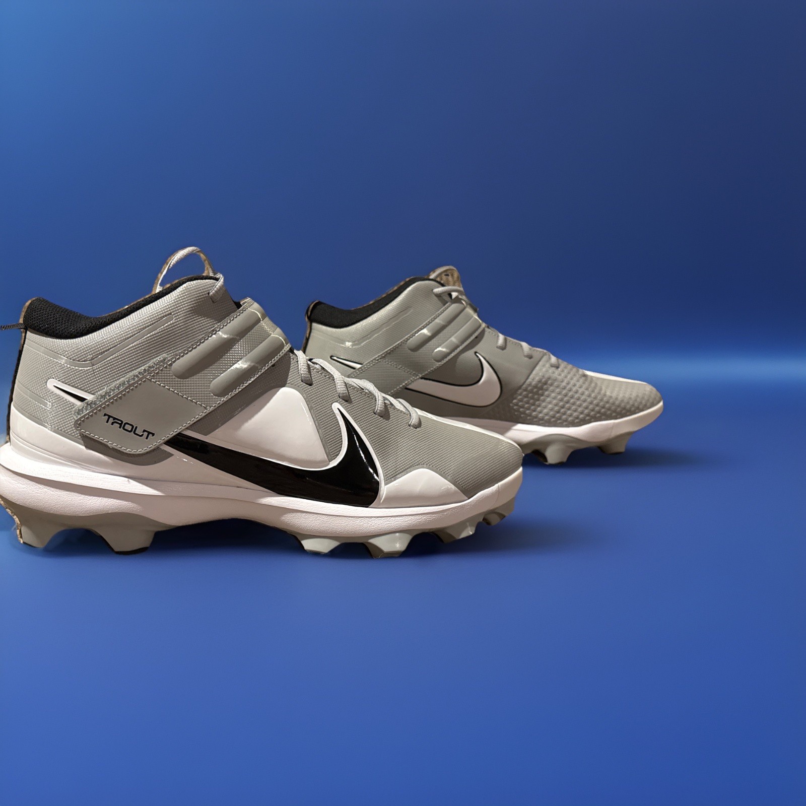 Nike Force Trout Grey Cleats Mens Size 14 New Without Box Rare Size