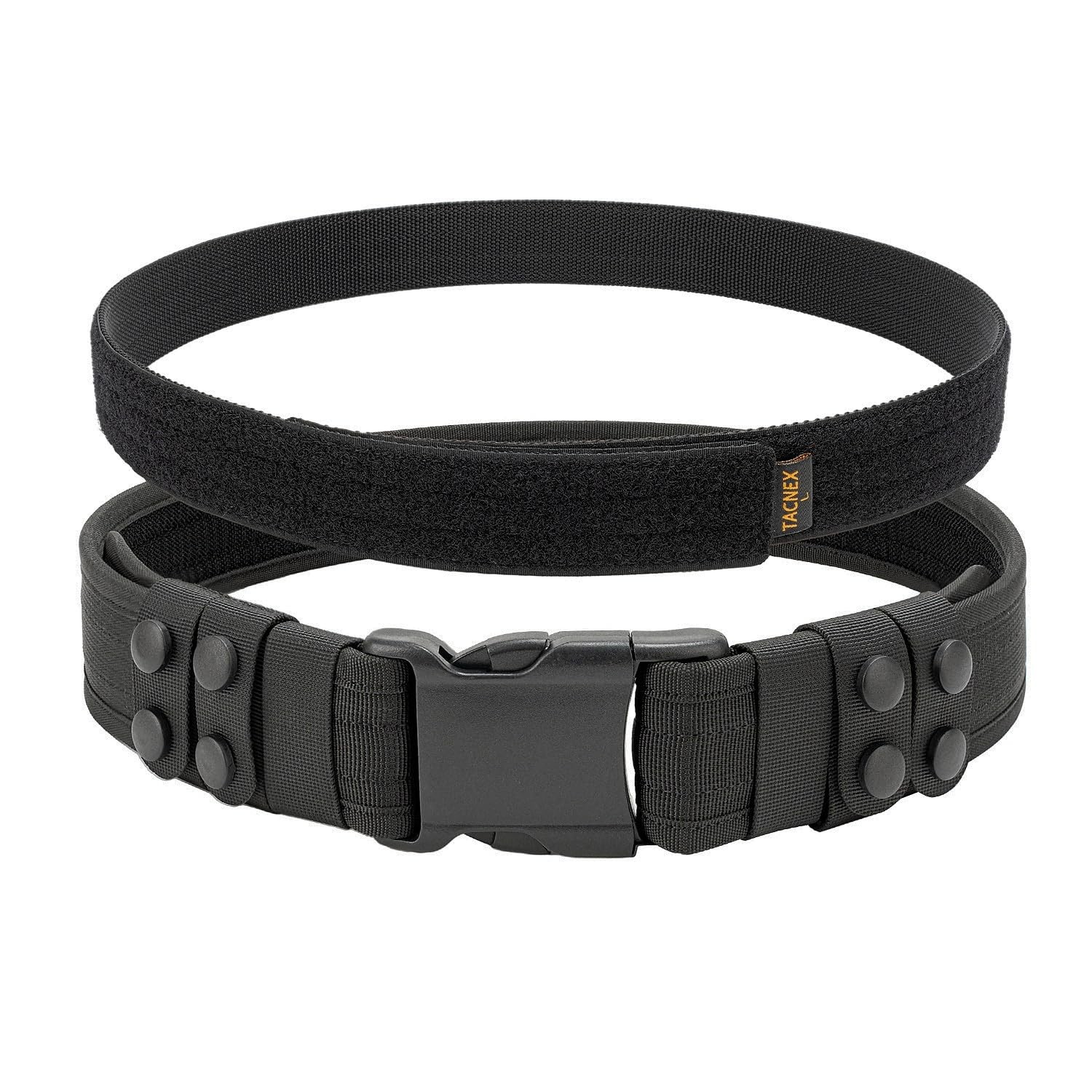 2″ Duty Belt w/Hook Liner w/ 4 Keepers 1.5″ Loop Inner Belt for Police Law En…