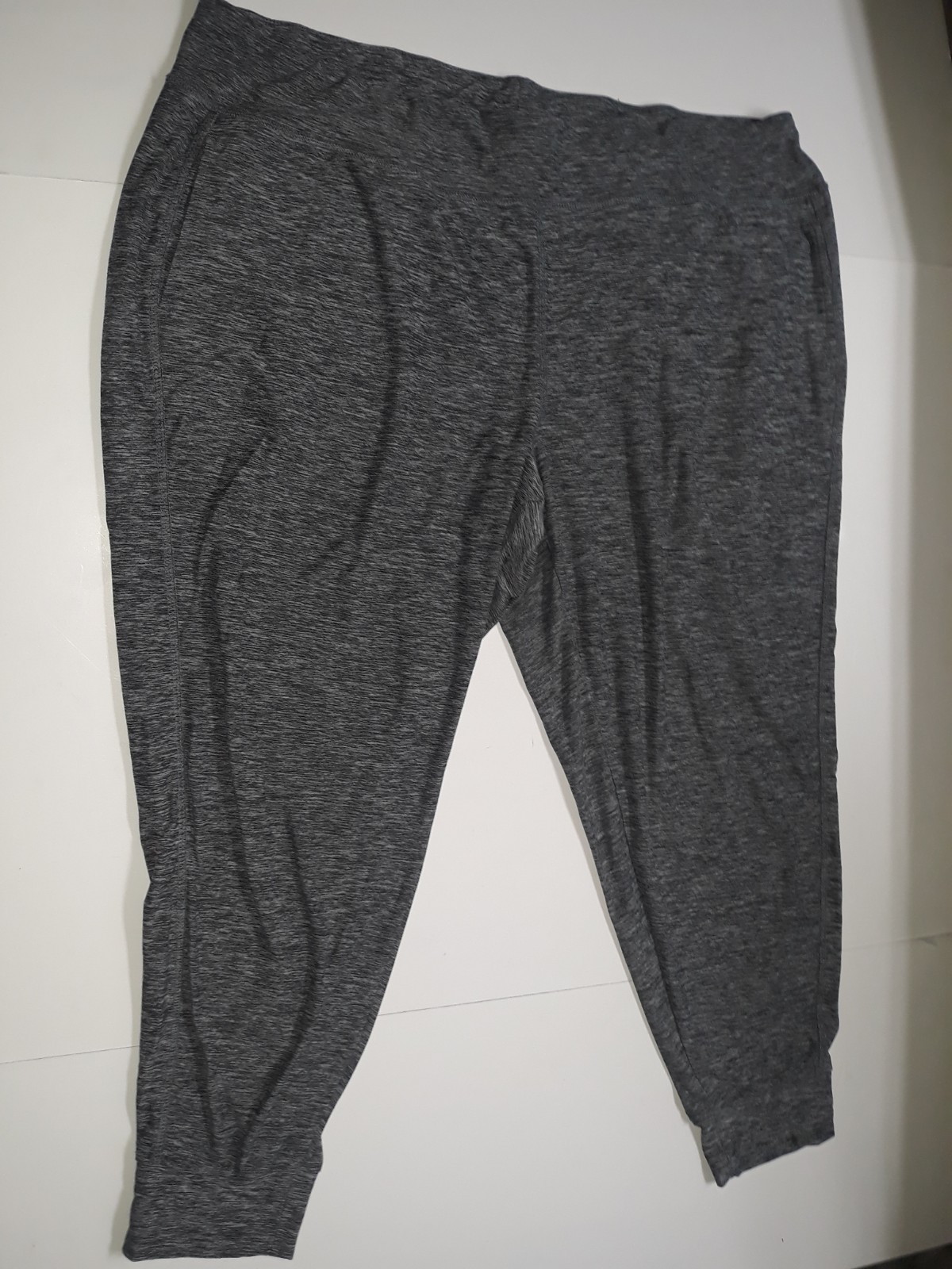 Athletic Works Women’s Pull On Leggings Gray Polyester Stretch 2XL XXL (20)