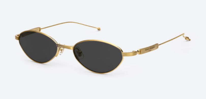 Gentle Monster Maison Margiela MM216 A030(G) Sunglasses Gold/Gray With Case New