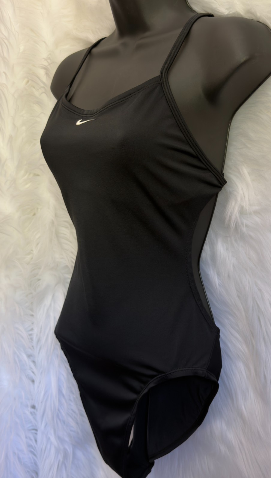 Nike Black One-Piece Swimsuit Size 10 Athletic Training Swim Suit EUC