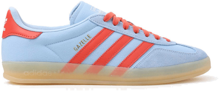 adidas JQ8388 Clear Sky Gazelle Indoor Blue Red Gum Bottom JQ8388 Mens Sneakers