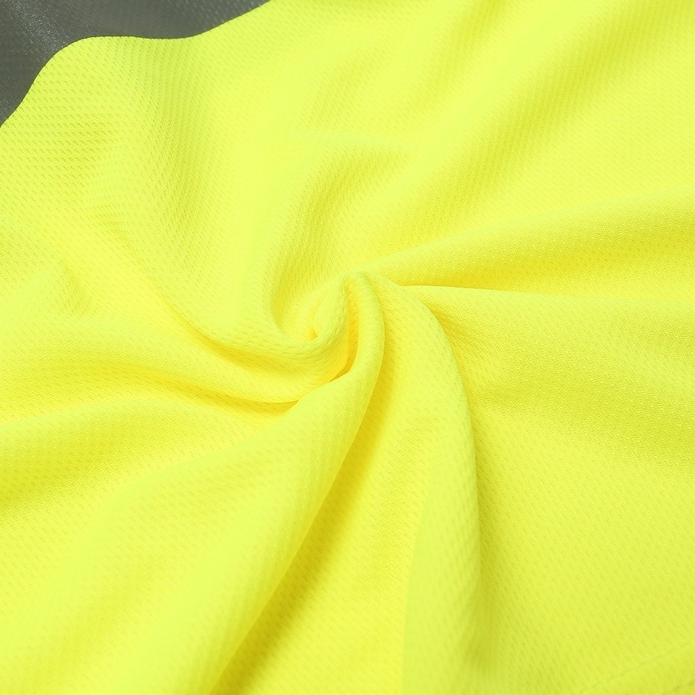 Hi Vis Polo Shirt ANSI Class 3 Reflective Short Sleeve Polo Yellow Orange Black