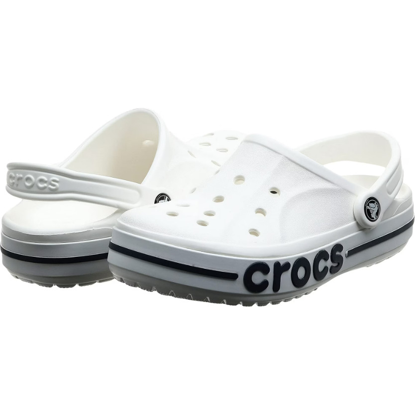 Crocs Unisex Bayaband Clog – White/Navy
