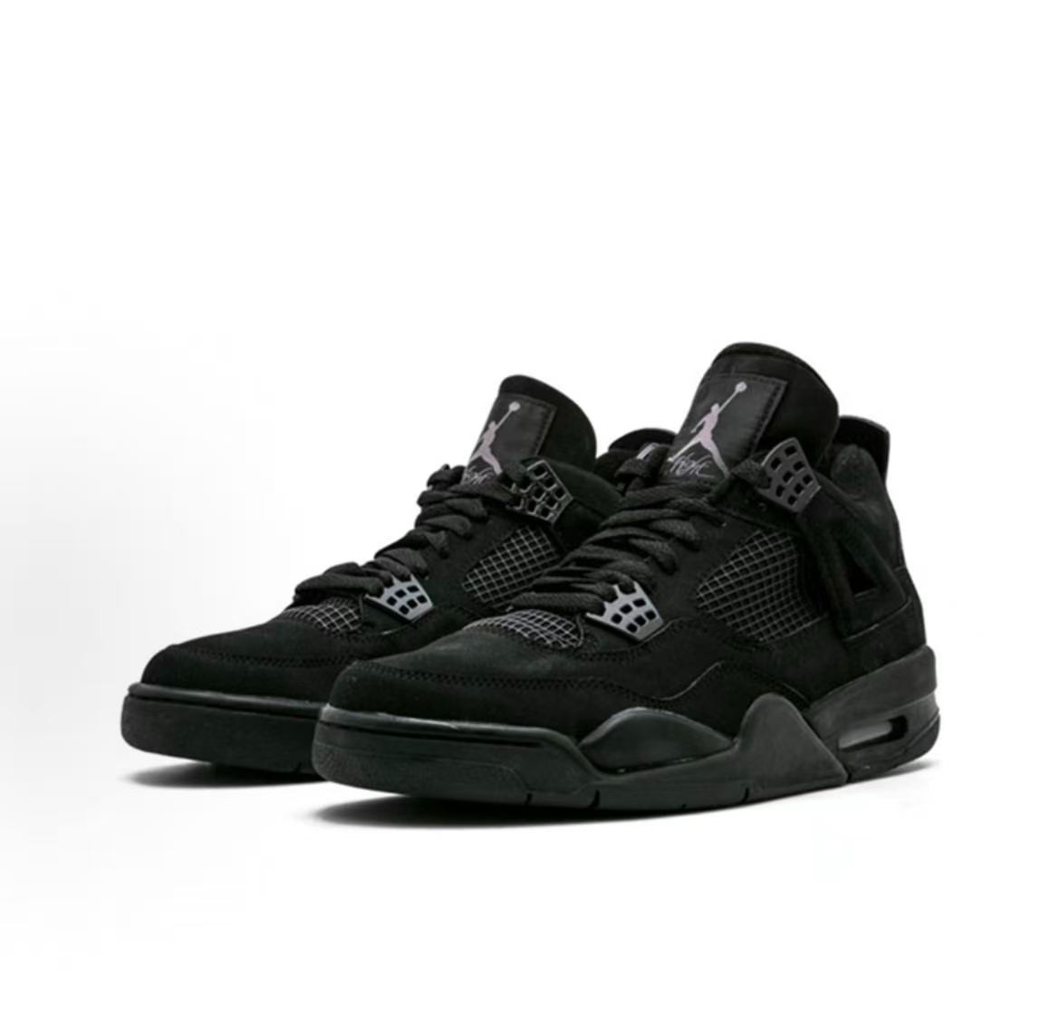 Air Jordan 4 “Black Cat” comfortable casual shoes non-slip free shipping