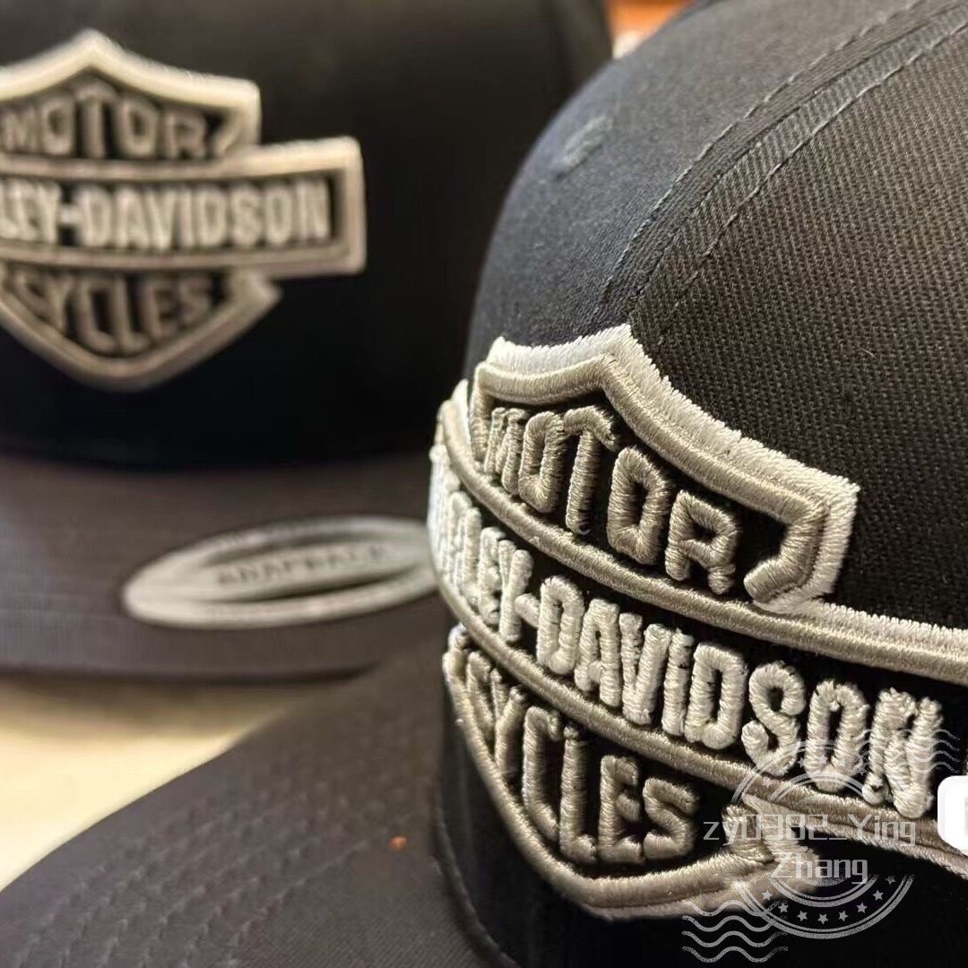 Harley-Davidson Men’s Embroidered Casual Sport Adjustable Flat Brim Baseball Cap