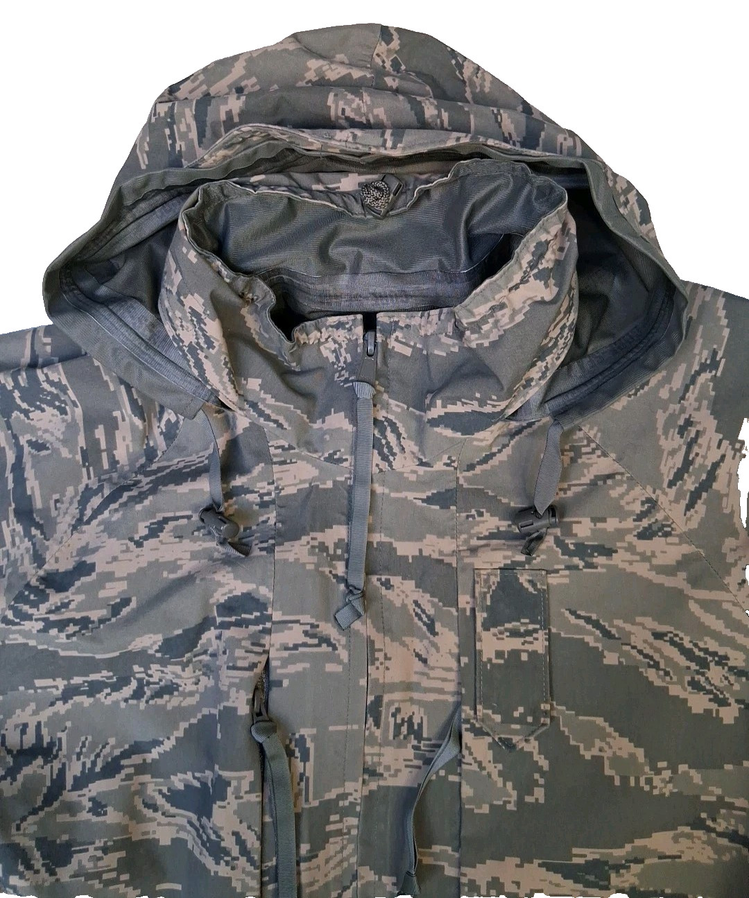 US Air Force Tennier ECWCS Wet/Dry Size XL USAF certified Camo Parka Jacket