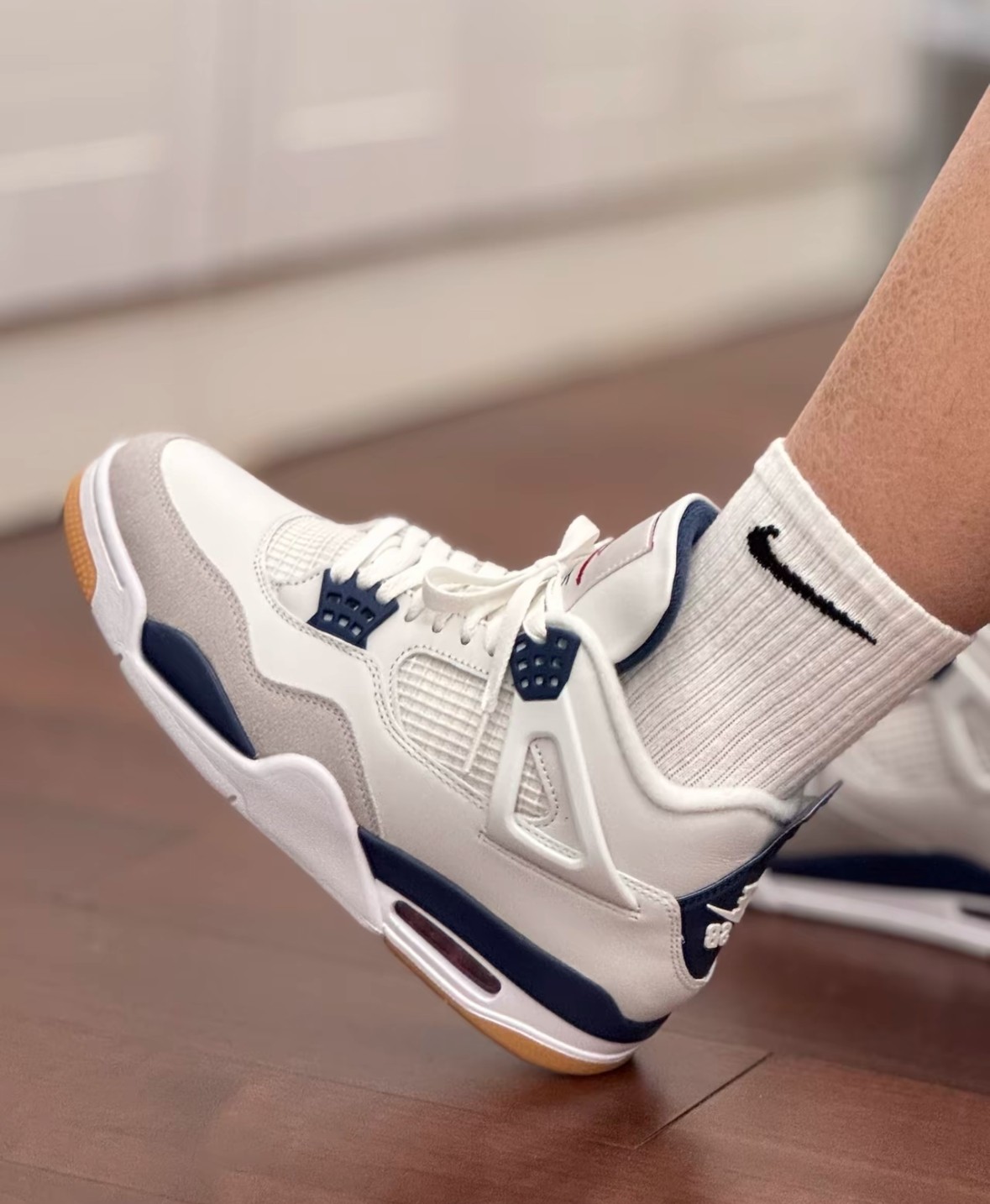 Jordan 4 Retro SB “Navy Blue” Men’s Mid Top Basketball Shoes Size 7-12