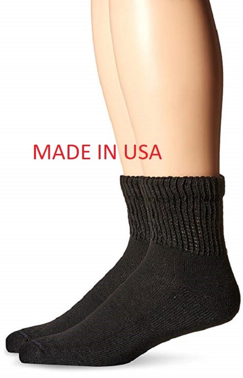 Dr. Scholl’s Men’s Diabetic Ankle Socks 2-Pack “COMFORT & RELIEF” MADE IN USA