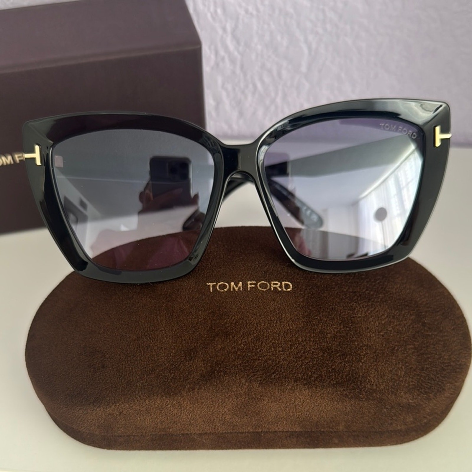 New Tom Ford Sunglasses Scarlet-02 TF920 01B, Authentic