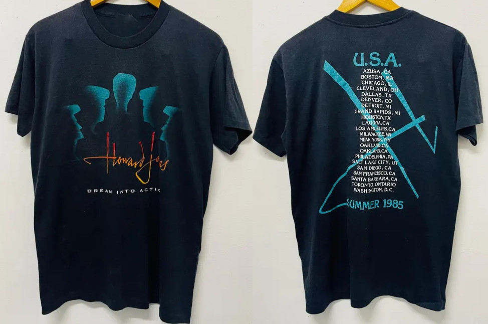 2 Sides Dream Into Action Howard Jones Tour Shirt Black Unisex S-5XL ND1161