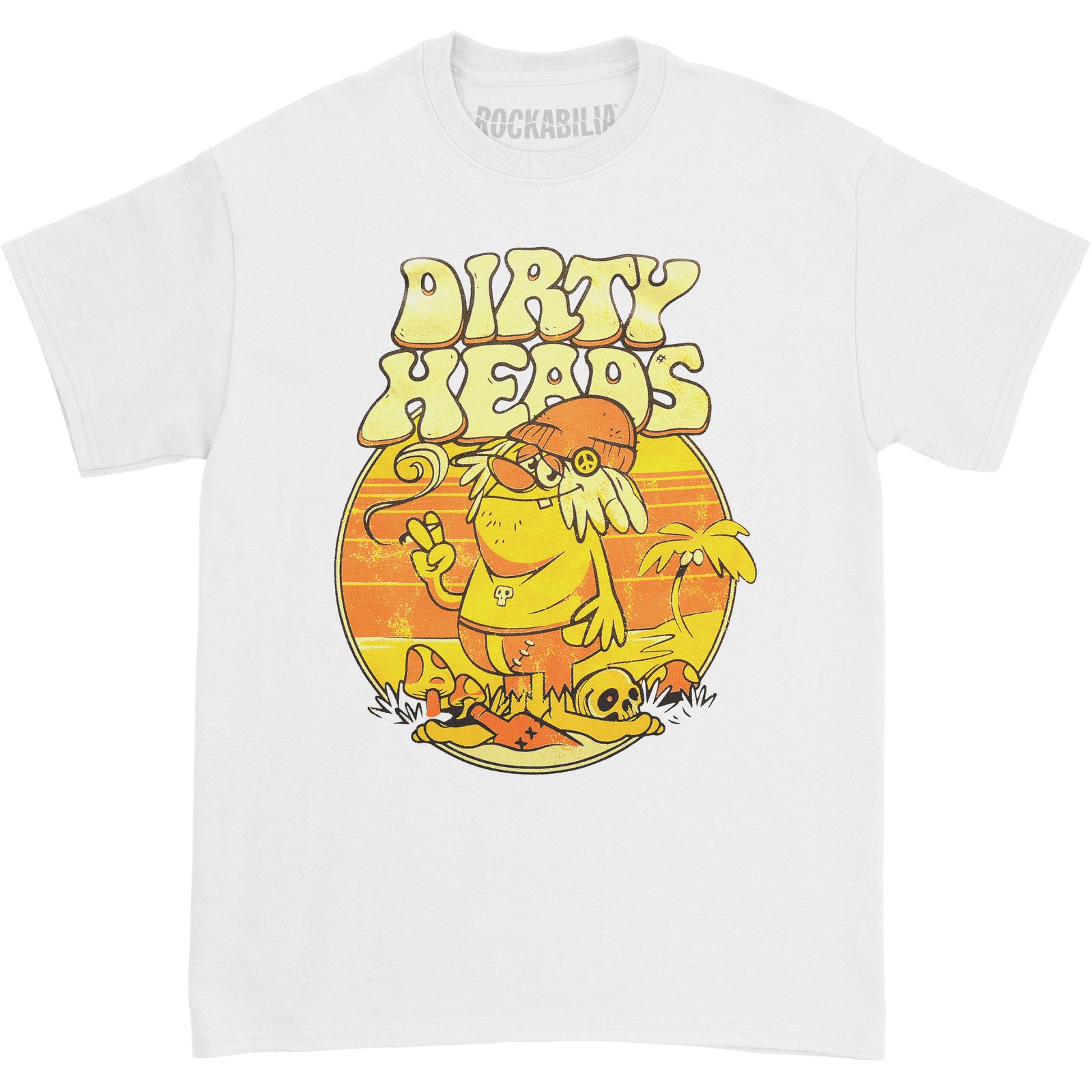 Men’s Dirty Heads Hippy T-shirt XX-Large White