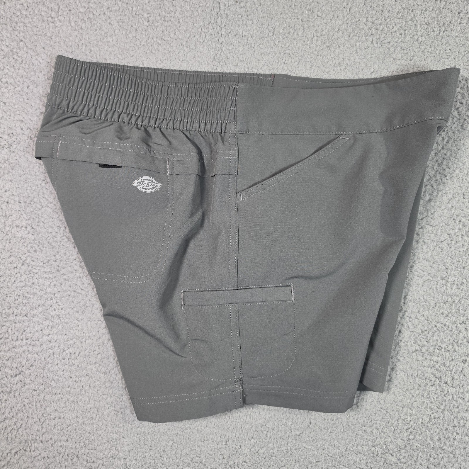 Dickies Cooling Temp IQ Cargo Shorts 12 Gray Stretch Utility Performance Golf