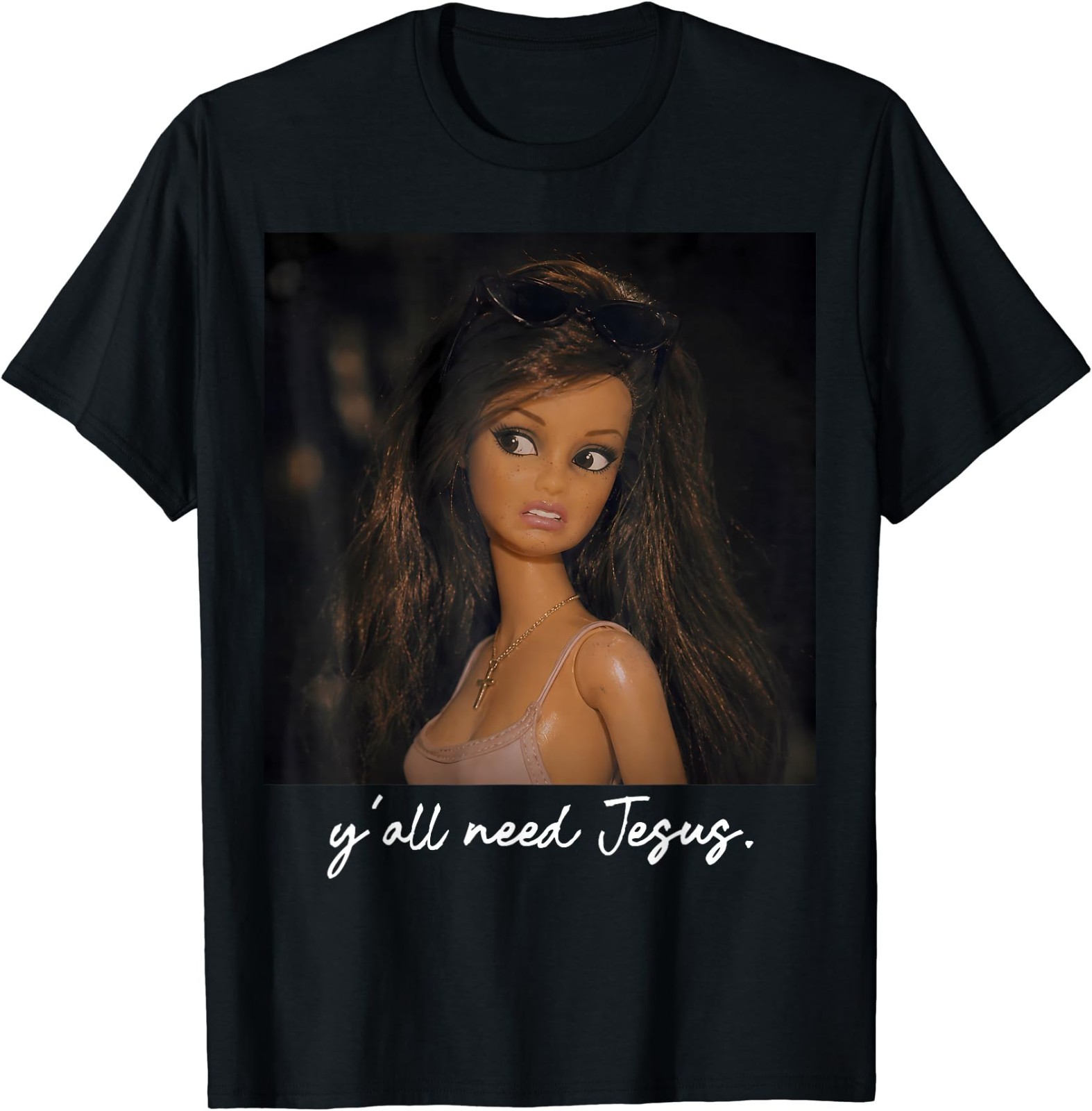 Ya’ll Need Jesus Disgusted Face Christian Funny T-Shirt
