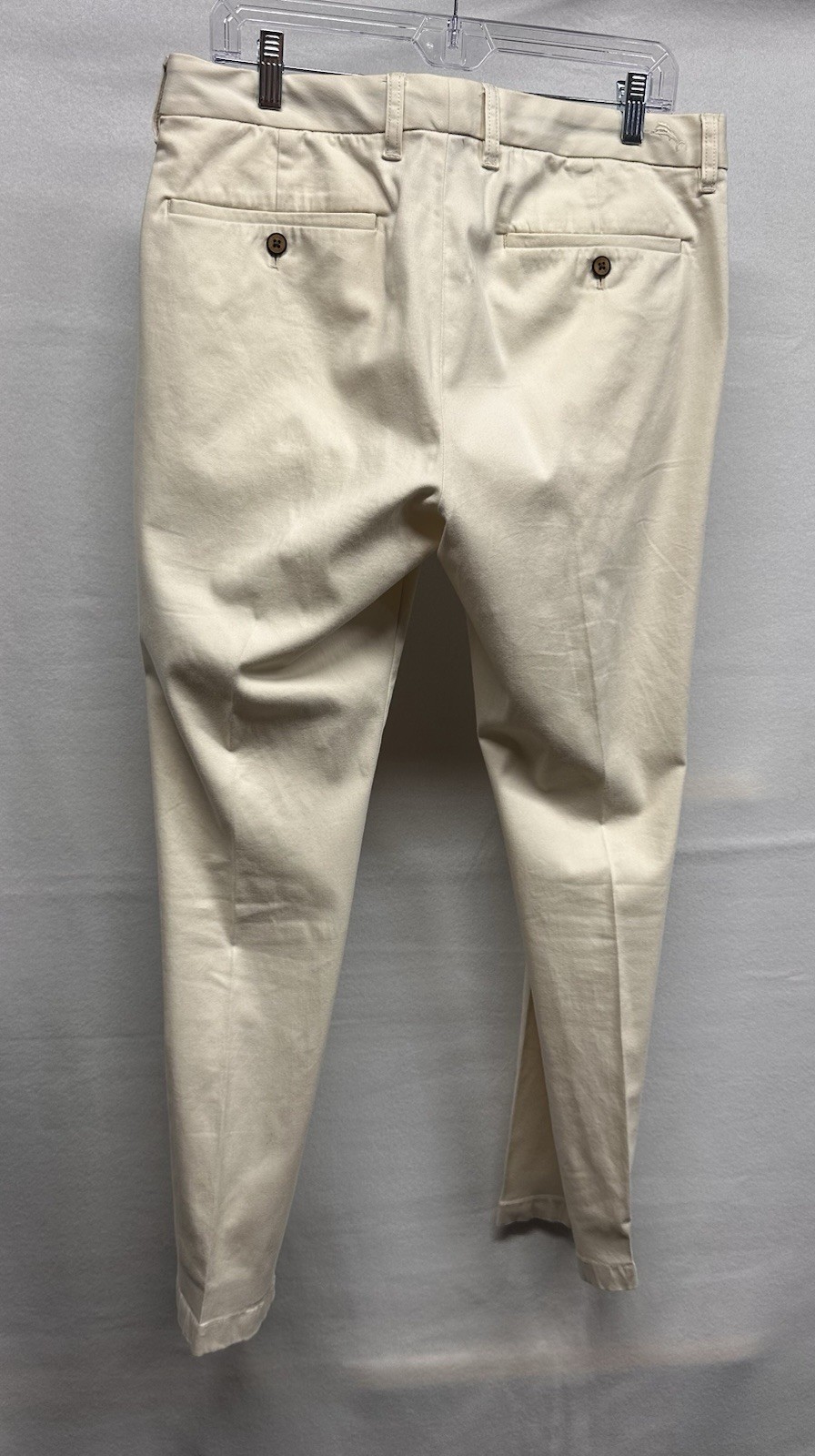 Tommy Bahama Light Beige Men’s Chino Pants 32 x 30 Stretch Flat Front
