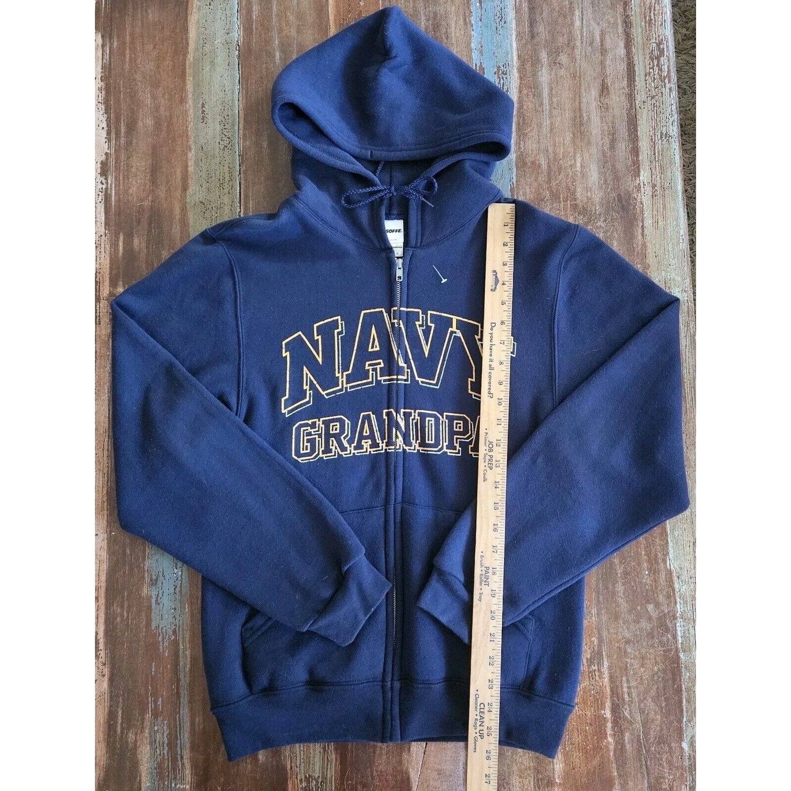 Navy Grandpa Any Occasion Gift Men’s Sweatshirt Hoodie Size Small In Navy Blue