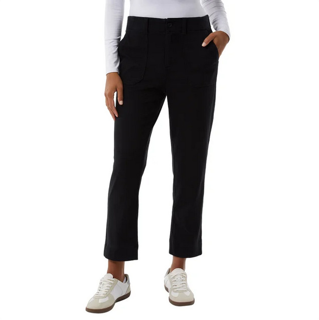 32 Degrees Womens Small Twill Ankle Pant – Black