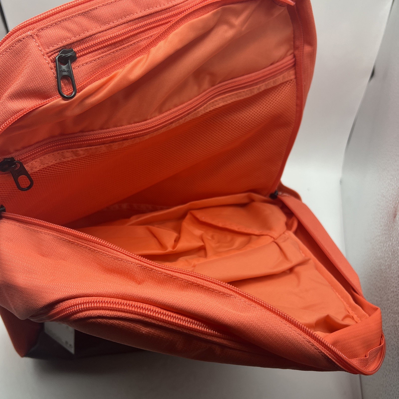 Nike Brasilia Training Backpack Black Orange XL 30L School Travel Bag DM3975-814