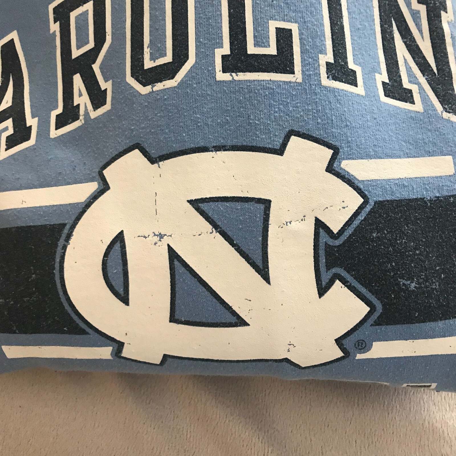 UNC North Carolina Tar Heels Hoodie Mens Large Blue Fleece Sweatshirt NCAA