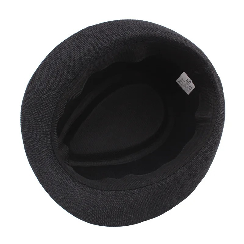 Men Women Straw Fedora Hat Trilby Cuban Sun Cap Panama Short Brim Floral Summer