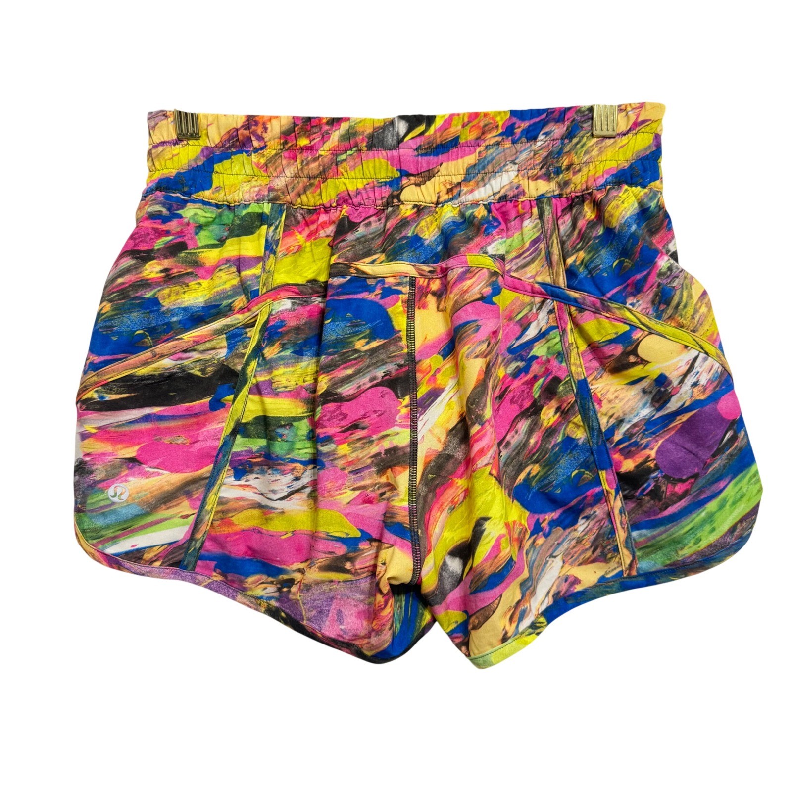 Lululemon Tracker Short V 4 Catalyst Multi Womens 8 Multi Color Excellent 4 Inch
