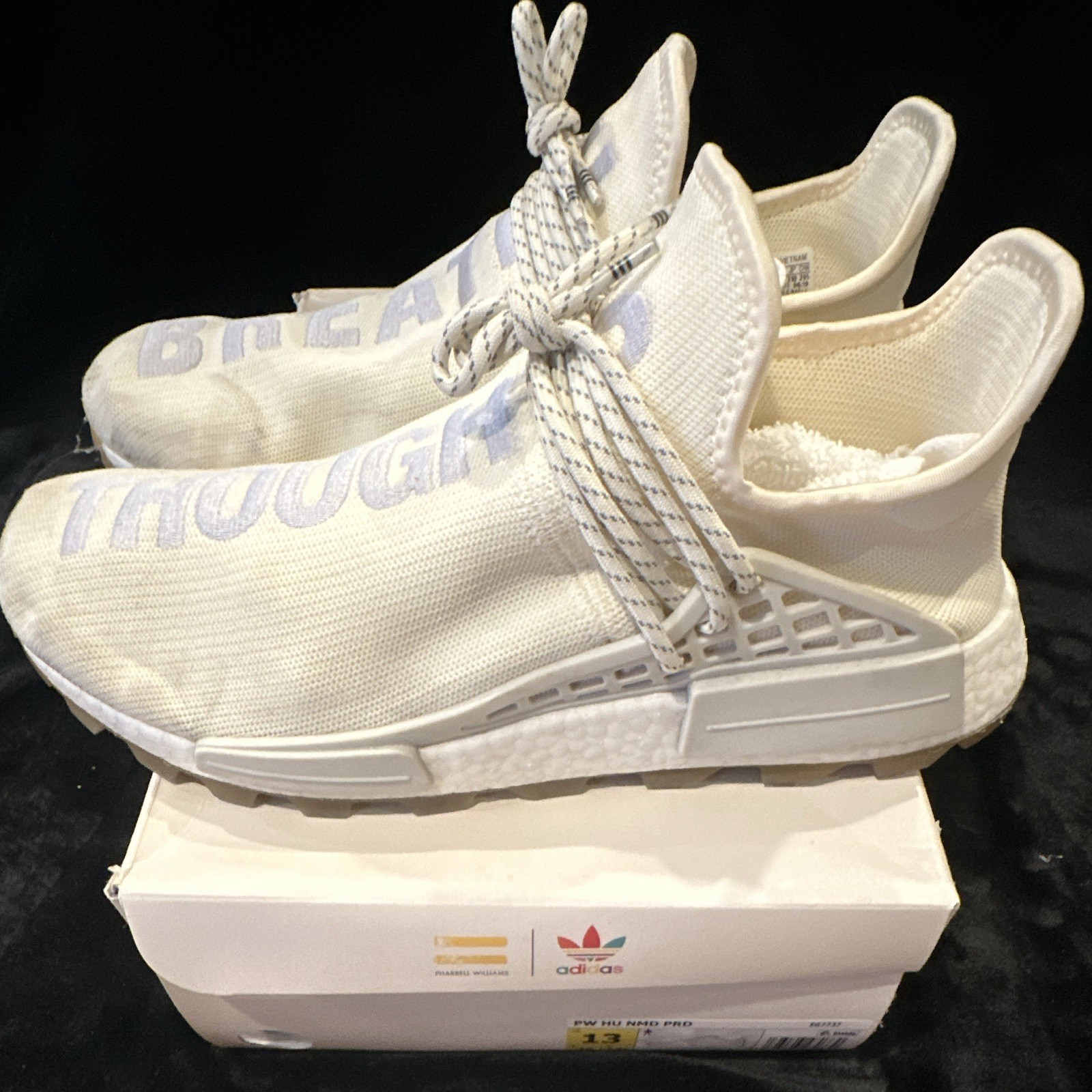 adidas Pharrell PW HU NMD Human Race Trail PRD Cream/Raw White EG7737 2019