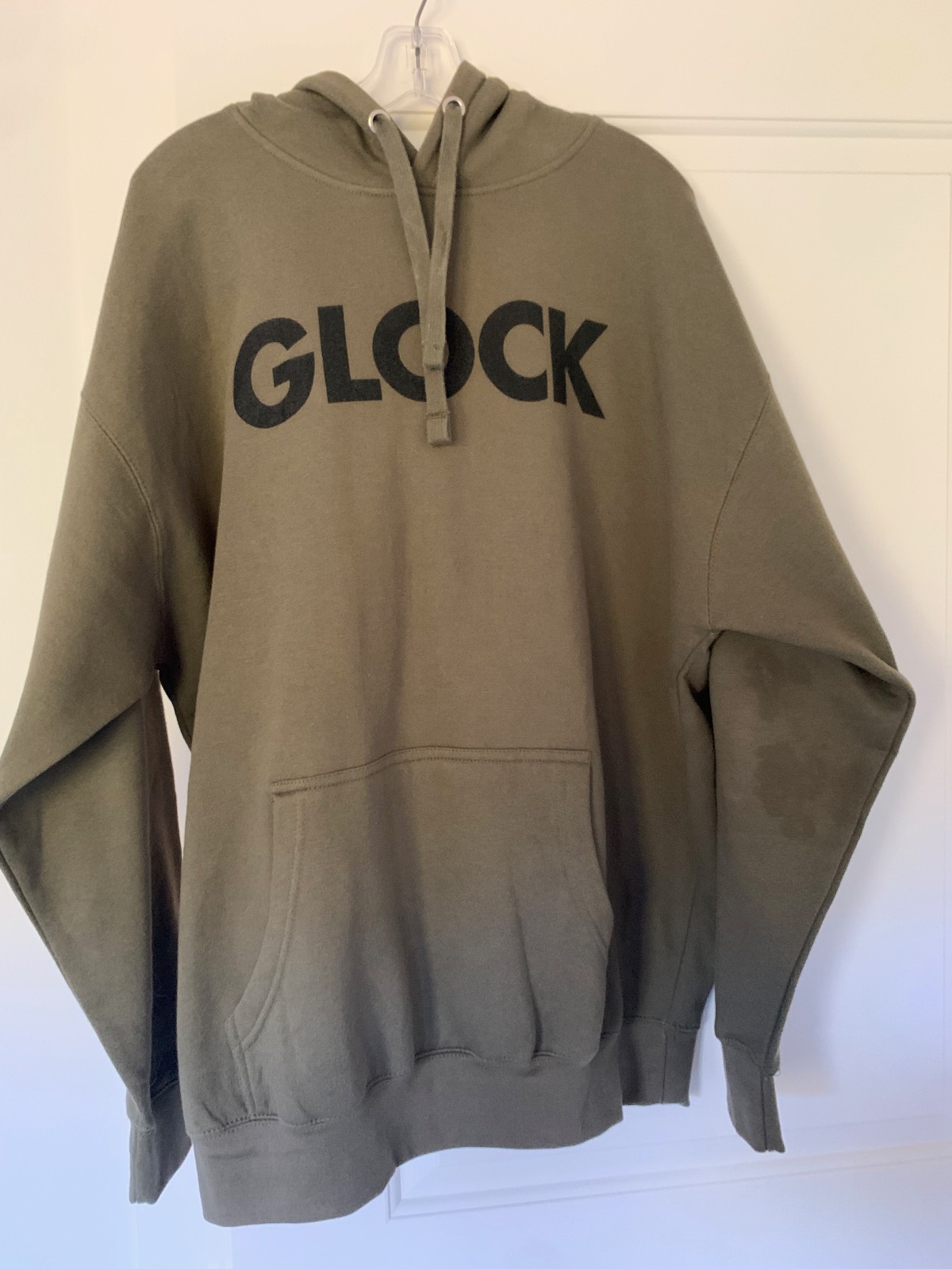 Glock Heavy Duty Hoodie Men’s Sweatshirt; Size 2XL; Olive Green