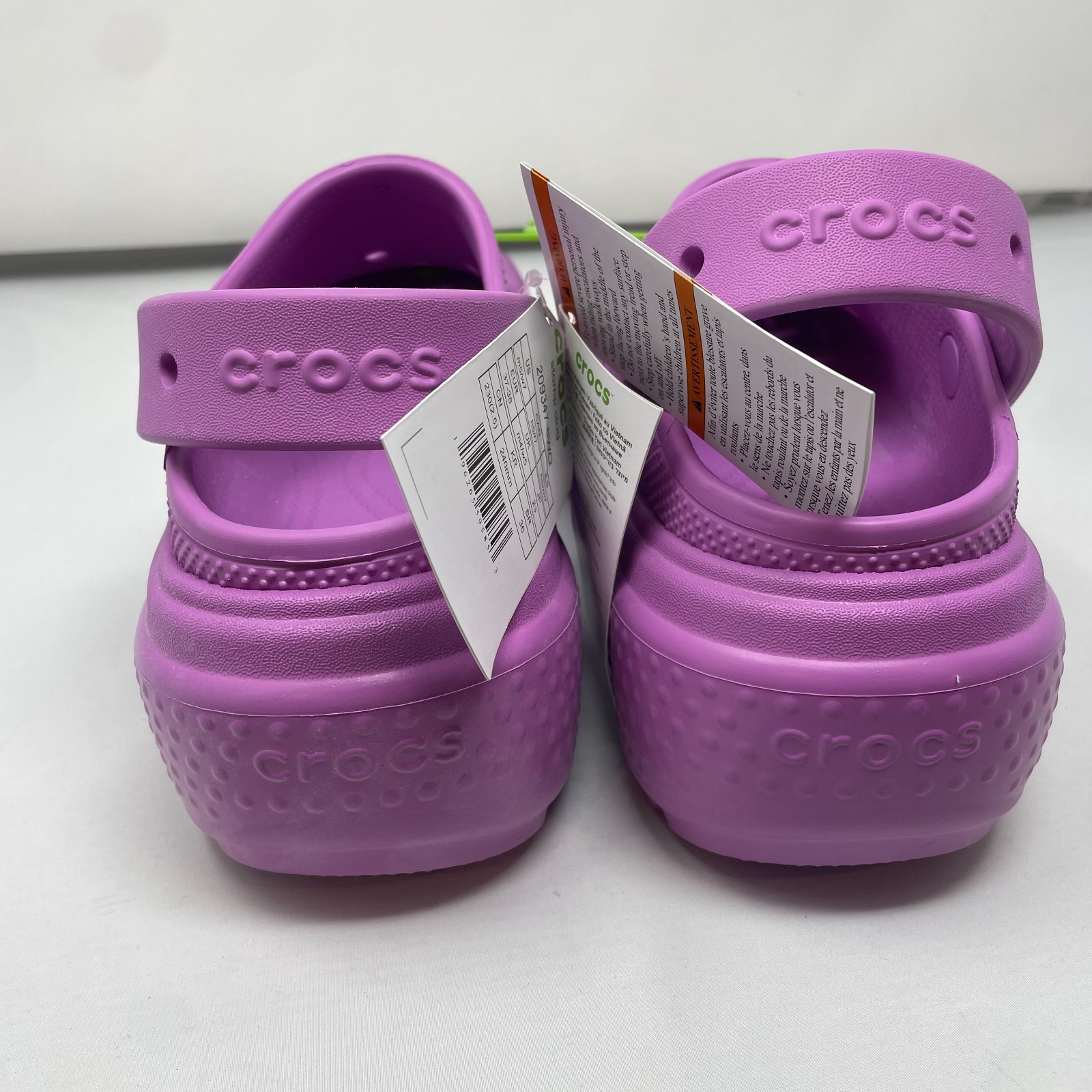 Crocs Stomp Clog Bubble Purple M5/W7 New With Tags Chunky Platform
