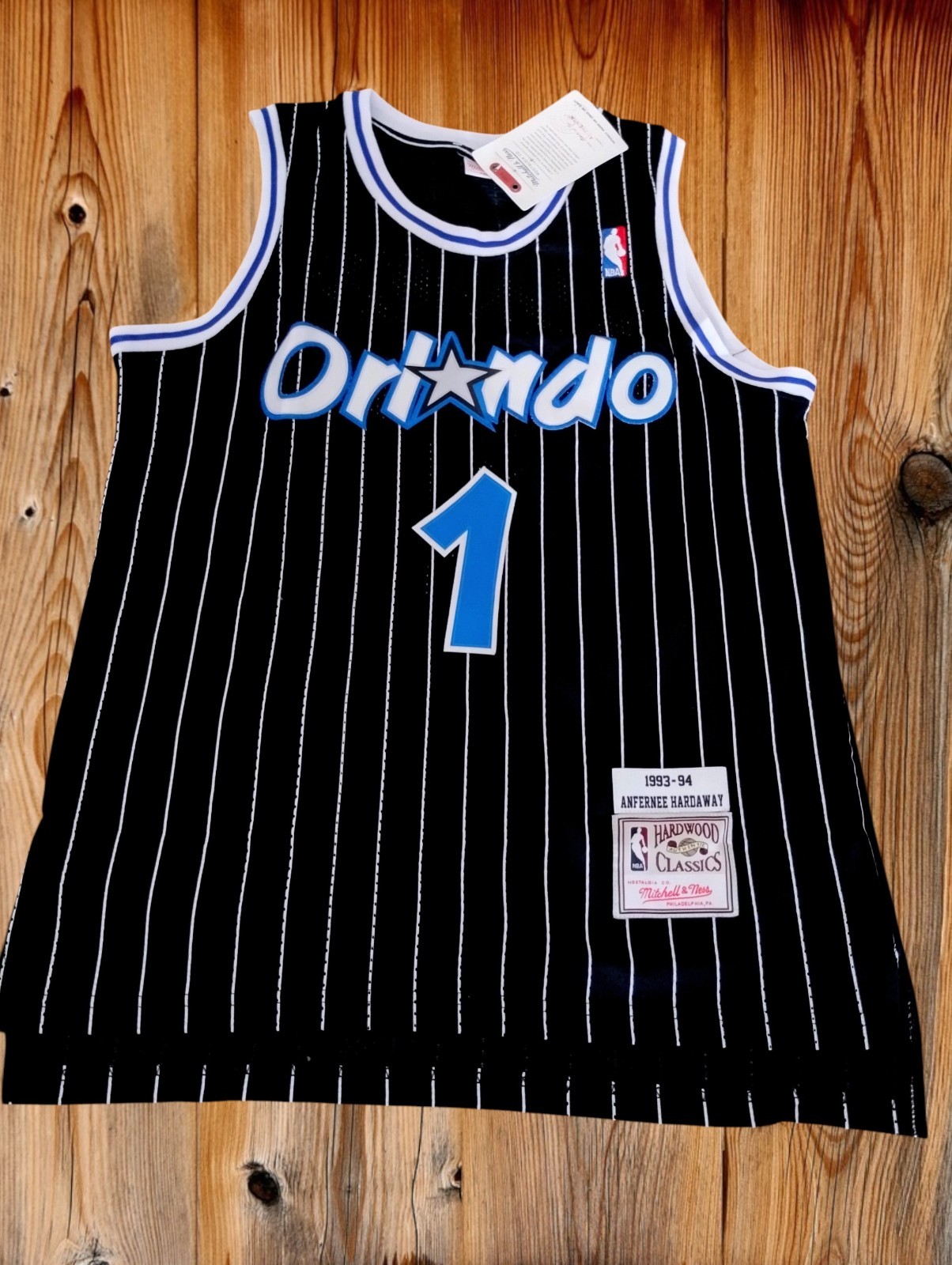 Orlando Magic Jersey Penny Hardaway #1 Throwback Jersey Men’s Black
