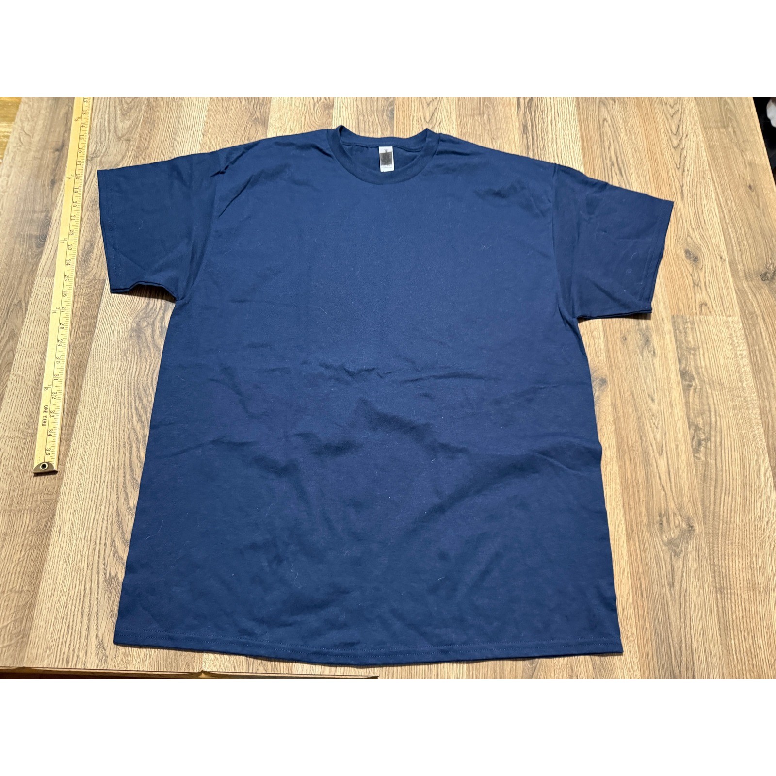 Gildan DryBlend Navy Blue T-Shirt Mens XL Short Sleeve Crew Neck Solid Tee