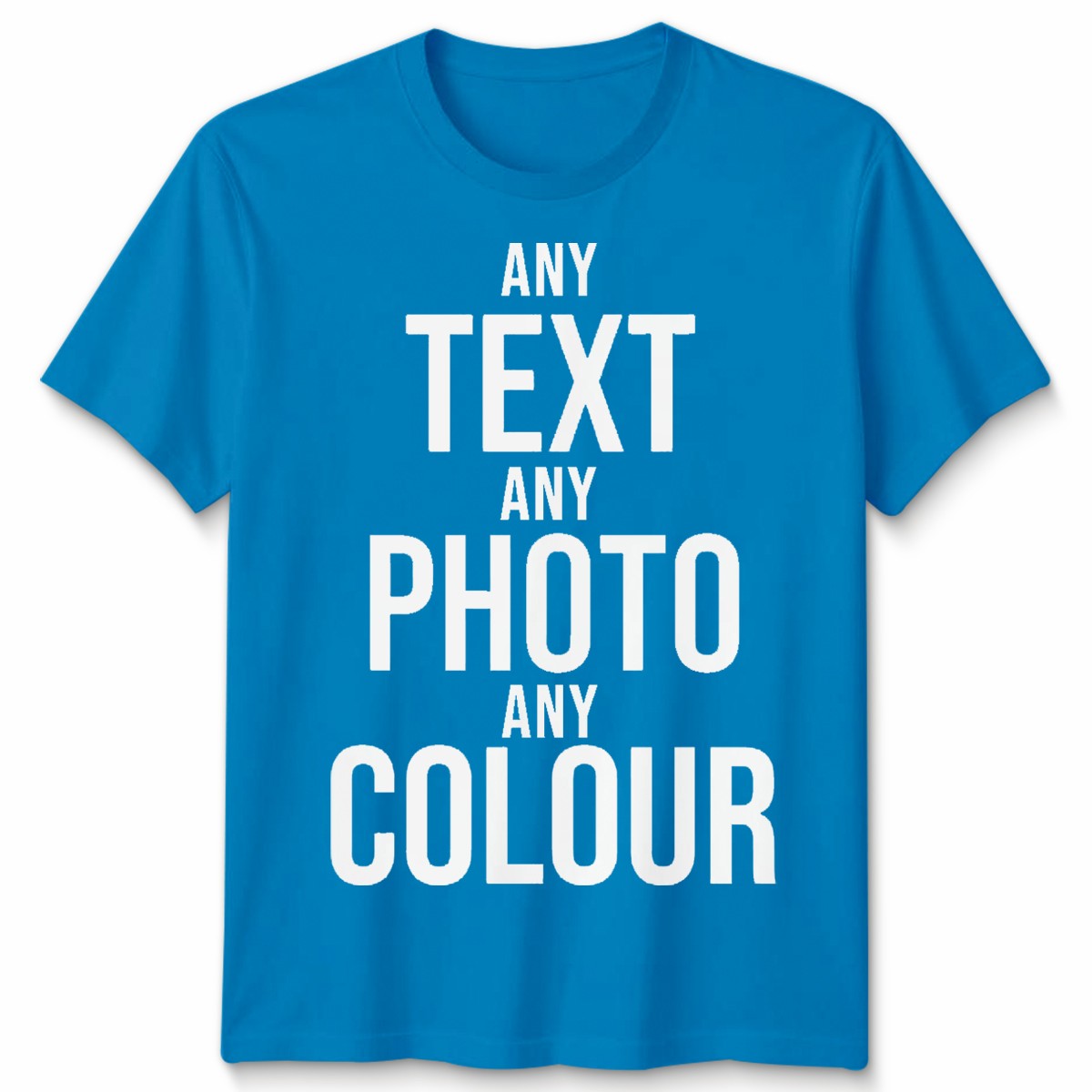 Personalised Print Unisex Tshirt Custom Unisex Tshirt Customise Text Or Photo