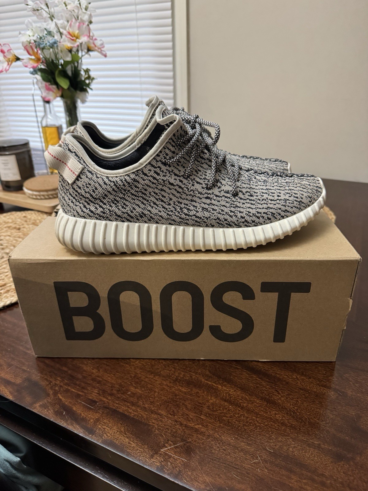 adidas Yeezy Boost 350 Turtle Dove Primeknit Gray/White Low Top AQ4832