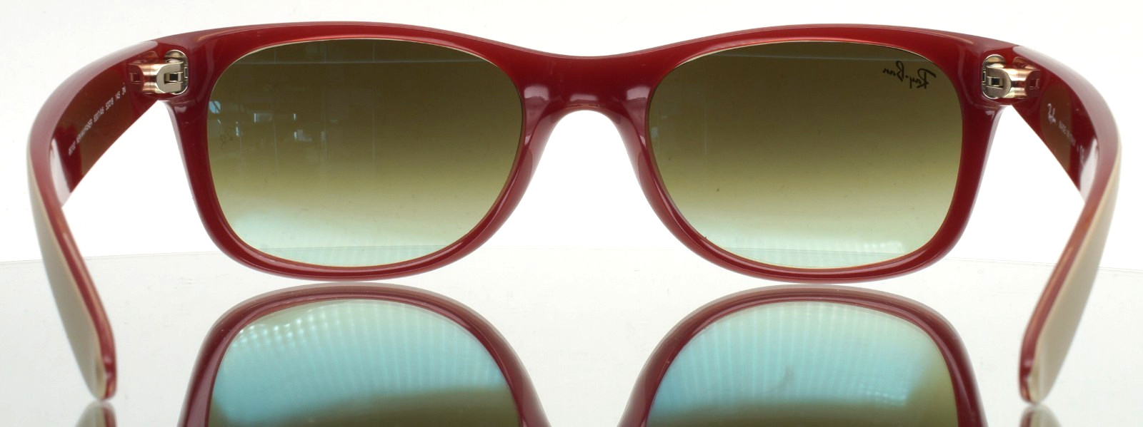 RAY BAN RB2132 New Wayfarer 6307/A6 Beige Mens Sunglasses 52-18-145 B:38