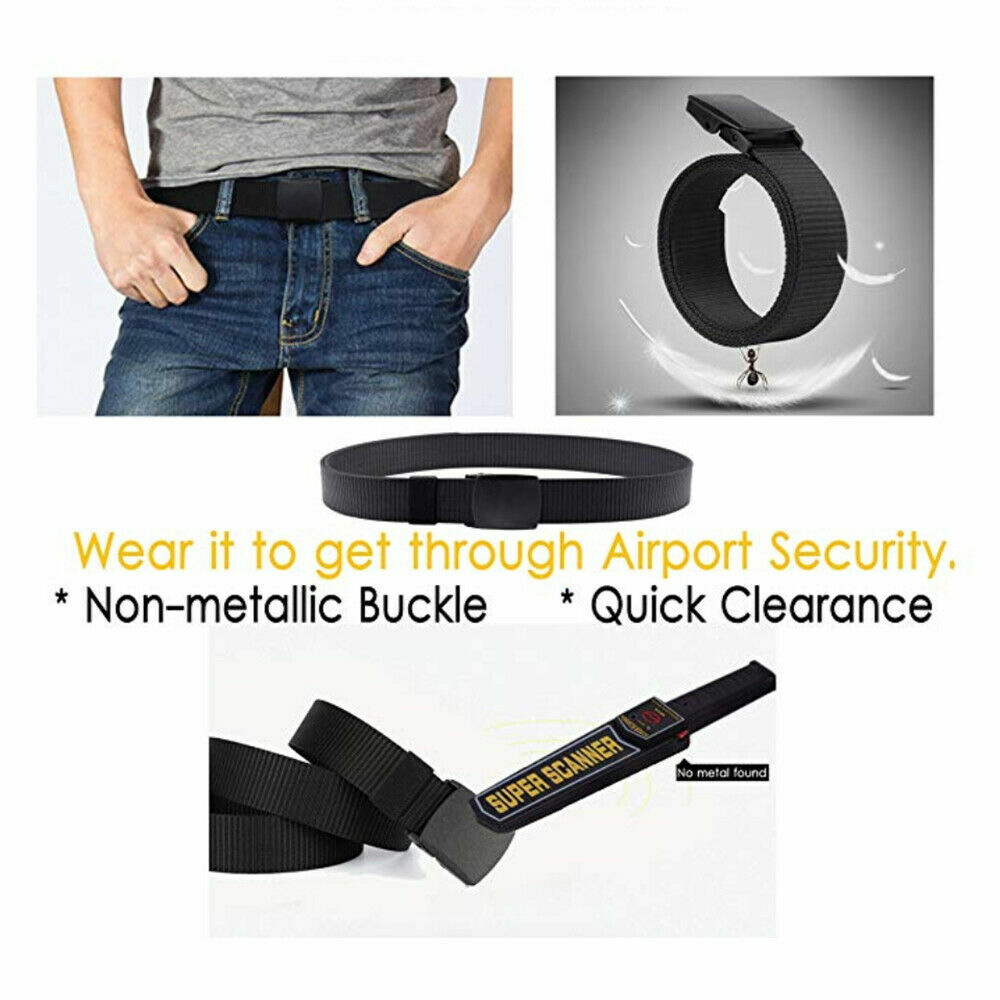 Men’s Plastic Cam Buckle Nylon Canvas Tactical Waistband Webbing Military Belt