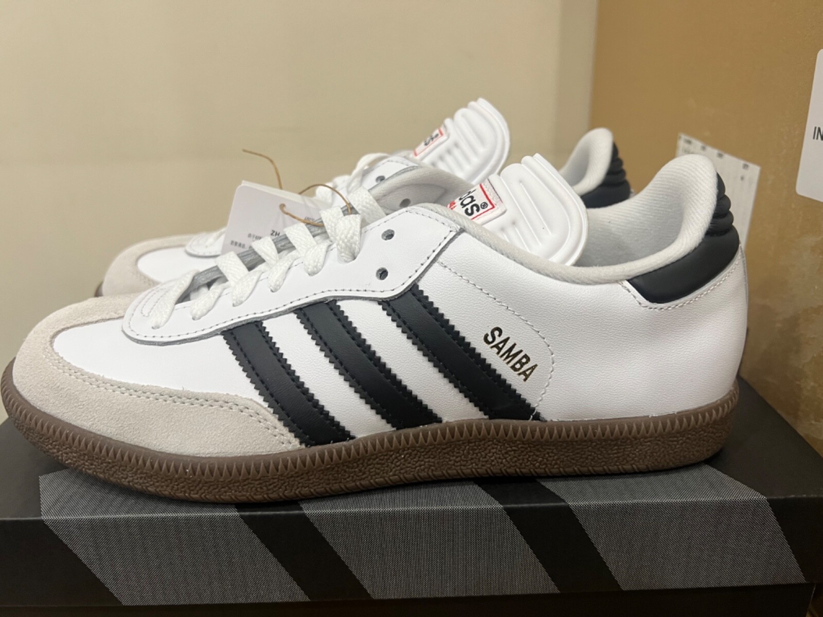 adidas Samba Classic White 772109 BROWN GUM BOTTONS
