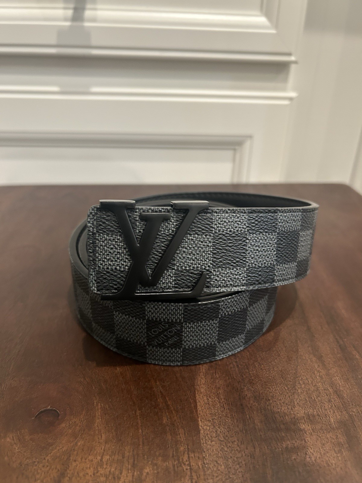 Louis Vuitton Men’s Black Buckle Size 115cm, Size 46