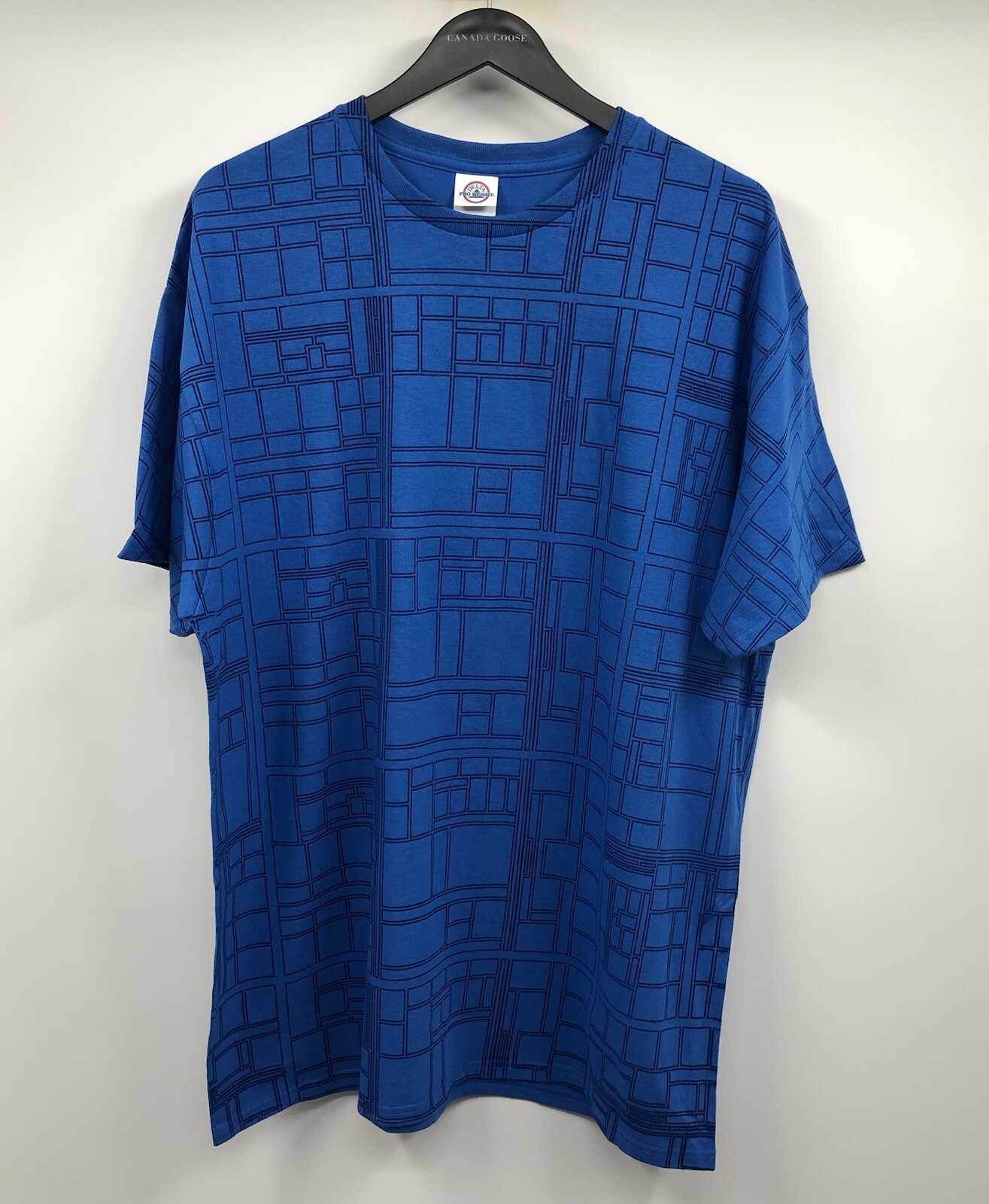 Intel Insiders All Over Print CPU Motherboard Employee Crew Blue T-Shirt XL