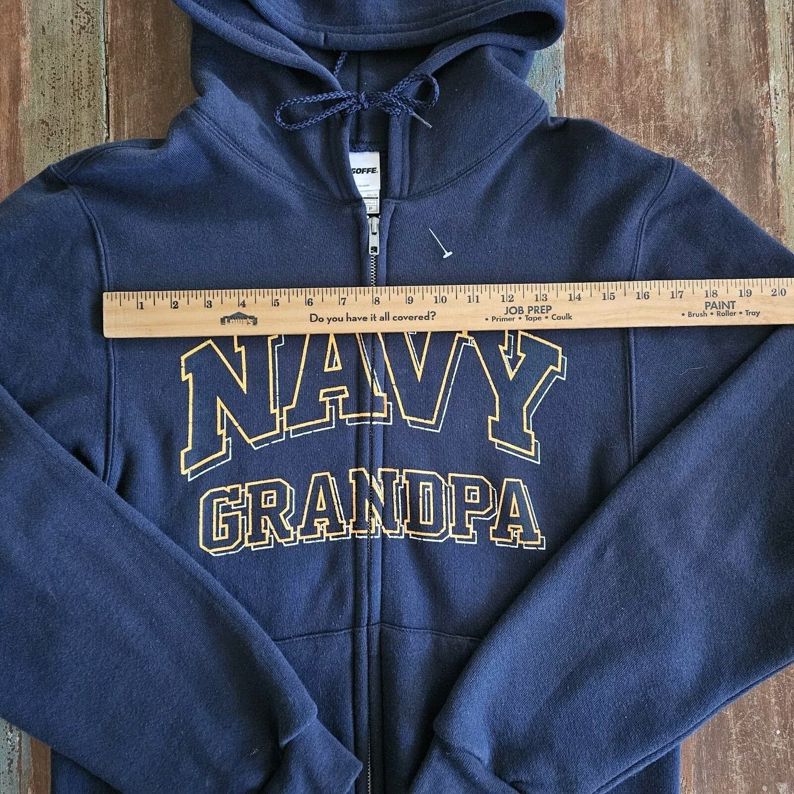 Navy Grandpa Any Occasion Gift Men’s Sweatshirt Hoodie Size Small In Navy Blue