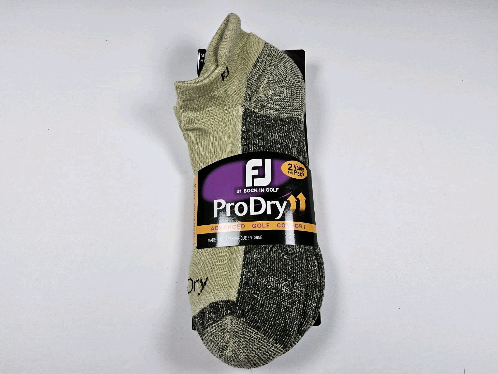 FootJoy Men’s ProDry Advanced Golf Comfort Socks Cushioned 2 Pairs Ankle Sz 7-12