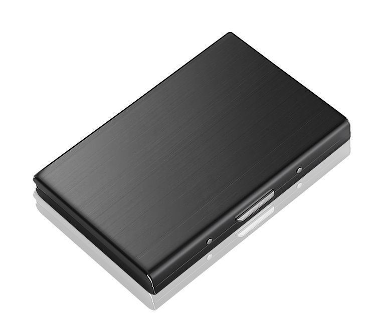 Credit Card ID Holder Slim Money Travel Wallet Men Stainless Steel RFID Blocking
